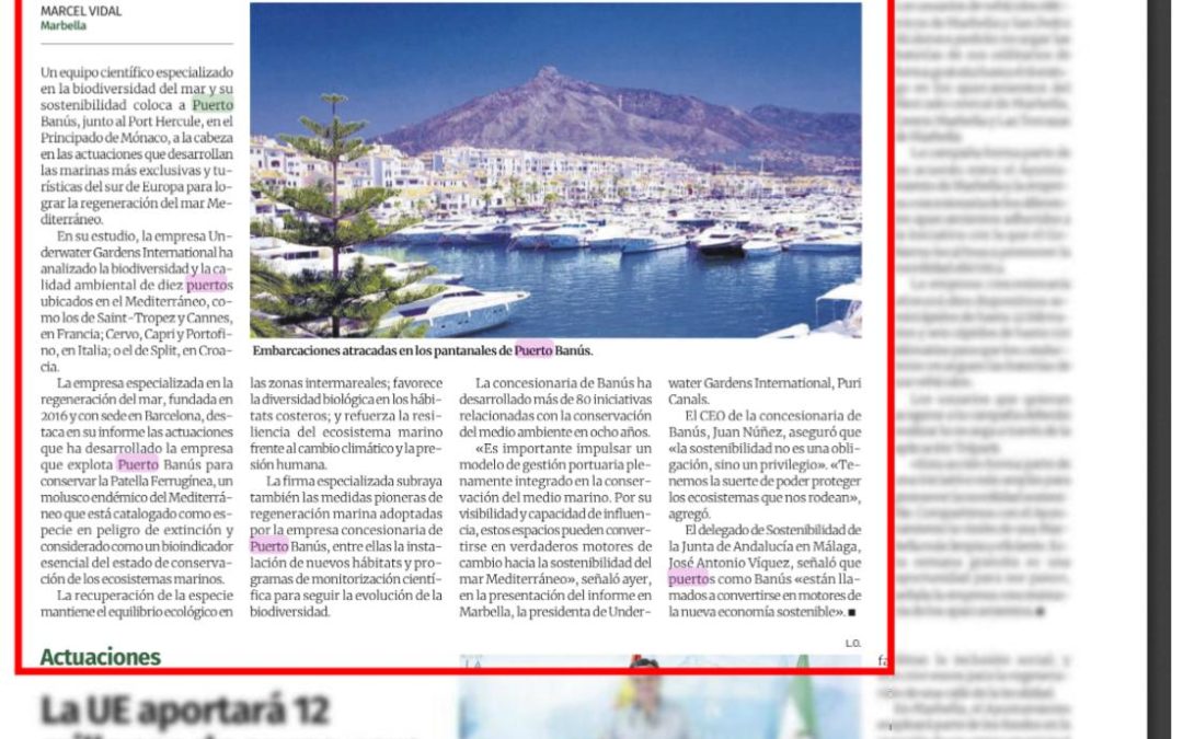 Banús, líder entre los puertos de lujo en la protección del Mediterráneo