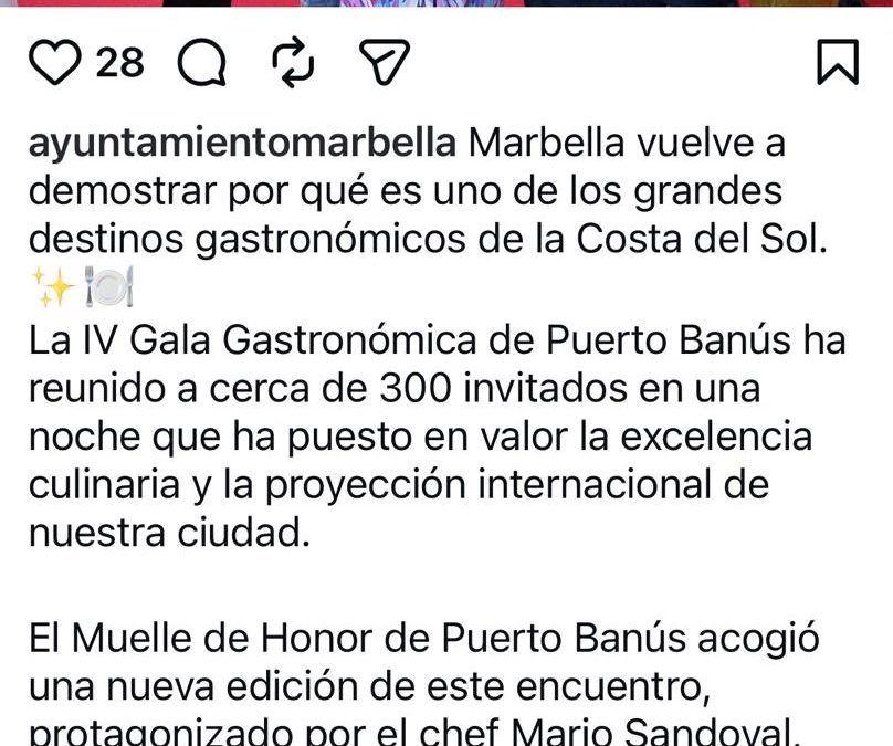 Puerto Banús Welcomes 300 Guests to Its Fourth Gastronomic Gala